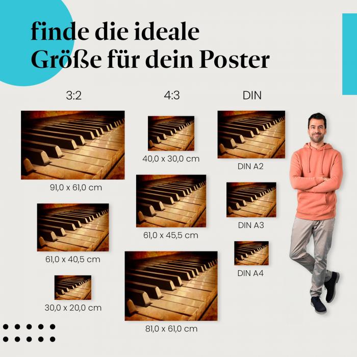 Klavier Poster: Klassische Eleganz - jetzt bestellen!