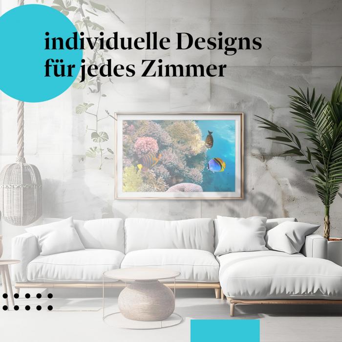 Schlafzimmer Deko: Unterwasserwelt mit "Korallenriff" Poster