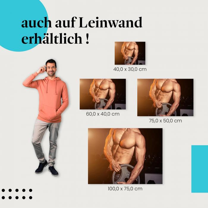 Leinwandbild "Muskelaufbau": Krafttraining & Bodybuilding