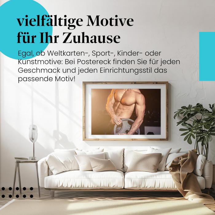 Dieses Leinwandbild ist ein Motivationsschub für jedes Workout.