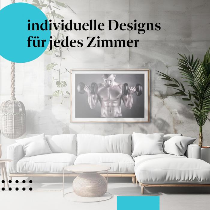 Schlafzimmer Deko: "Fitness" Poster: Für alle, die an ihre Grenzen gehen!