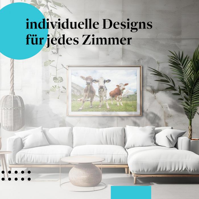 Schlafzimmer Deko: "Kühe" Poster: Entspannung & Natur - perfekt fürs Schlafzimmer.