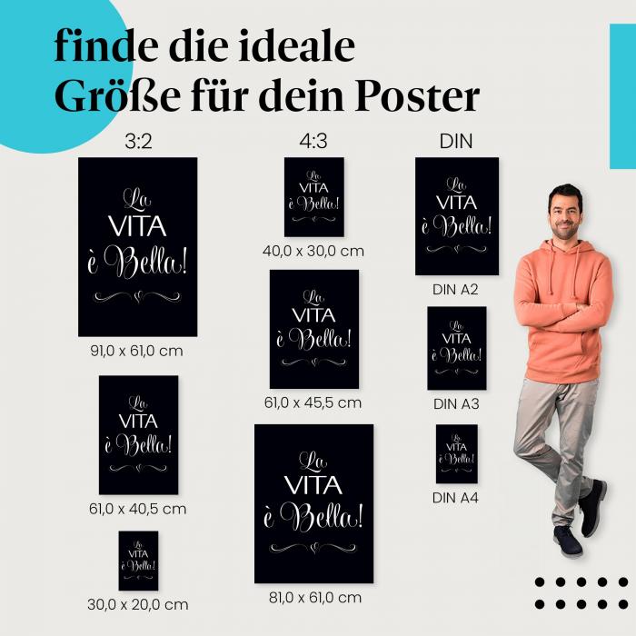 "La vita è bella" - Das Leben ist schön: Poster für alle, die das Leben lieben