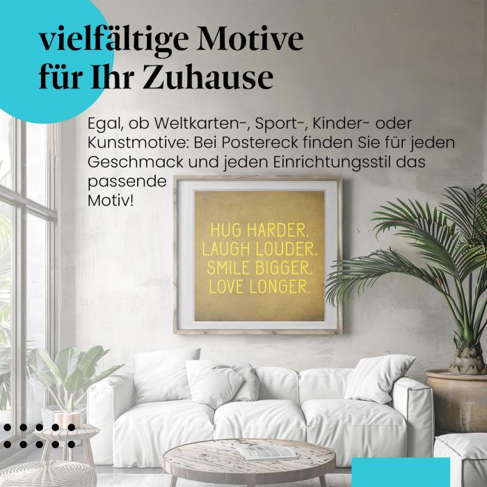 "Lebe das Leben!": Poster - Inspiration & Lebensfreude pur!