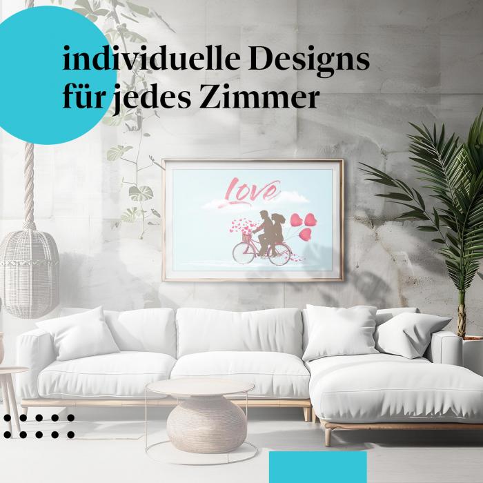 Schlafzimmer Deko: "Liebe" Poster: Für Paare & Romantiker.