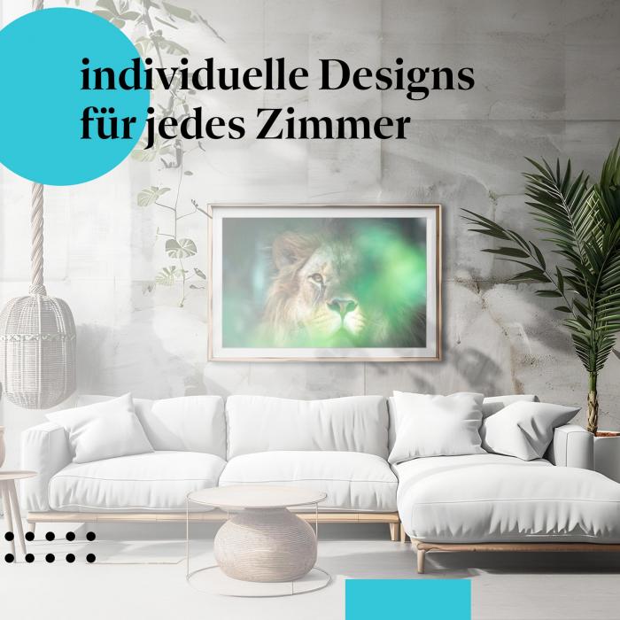 Schlafzimmer Deko: "Löwe" Poster: Die Wildnis Afrikas - ein Hingucker!