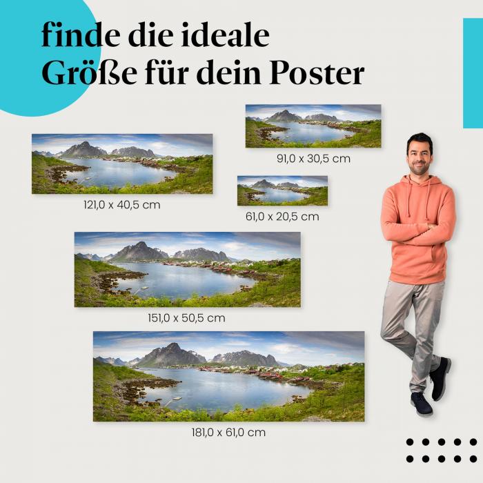 Fischerdorf Lofoten Poster: Norwegen - jetzt bestellen!