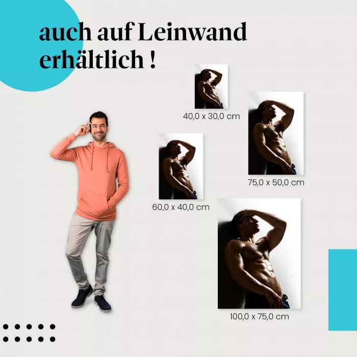 Sportlich & Attraktiv: Mann in Jeans | Postereck 1395