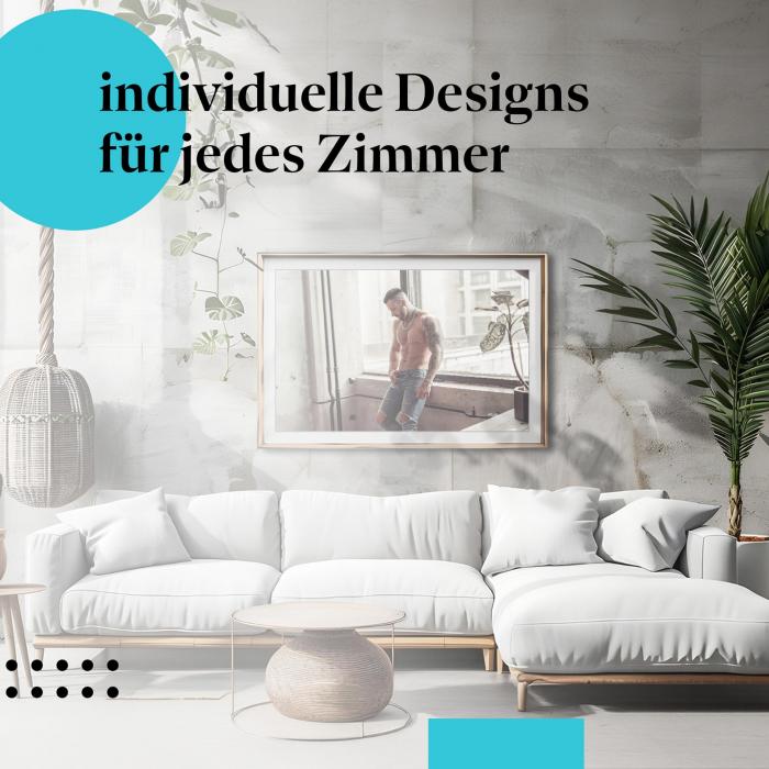 Schlafzimmer Deko: "Männlicher Körper" Poster - für alle, die Tattoos & Style lieben.