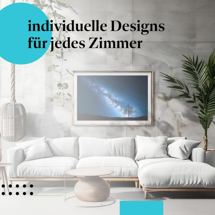 Schlafzimmer Deko: "Sternennacht" Poster: Die Schönheit des Nachthimmels - perfekt fürs Schlafzimmer.