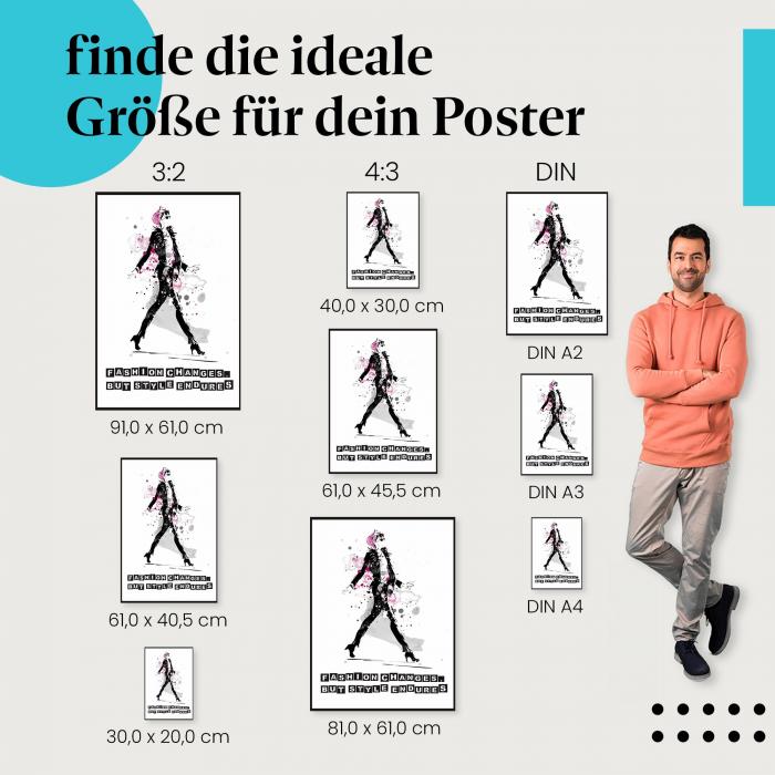 "Mode-Stil" Poster: Zeitlos & elegant - jetzt bestellen!