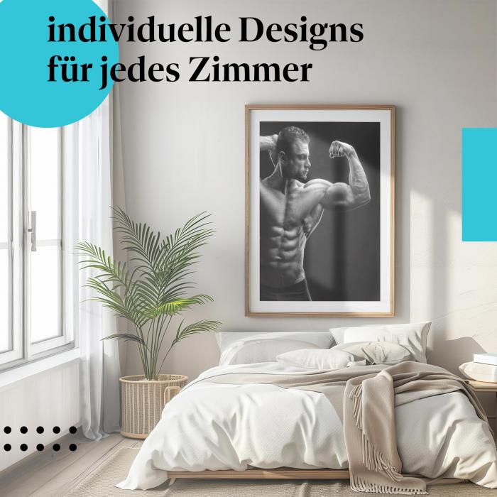 Schlafzimmer Deko: "Fitness" Poster: Für alle, die an ihre Grenzen gehen.