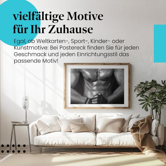 Dieses Leinwandbild ist ein Motivationsschub für jedes Workout.