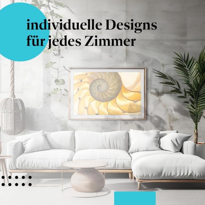 Schlafzimmer Deko: Natur mit "Nautilus-Muschel" Poster