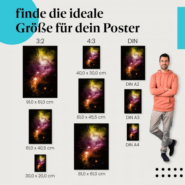 Kosmischer Nebel Poster: Faszinierender Weltraum!