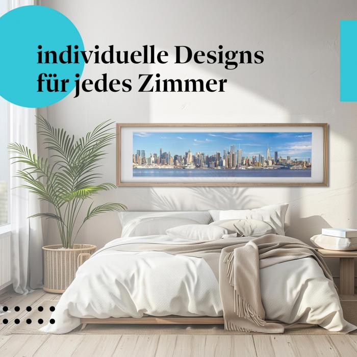 Schlafzimmer Deko: "New York" Poster: Die Skyline von New York - ein Traum!