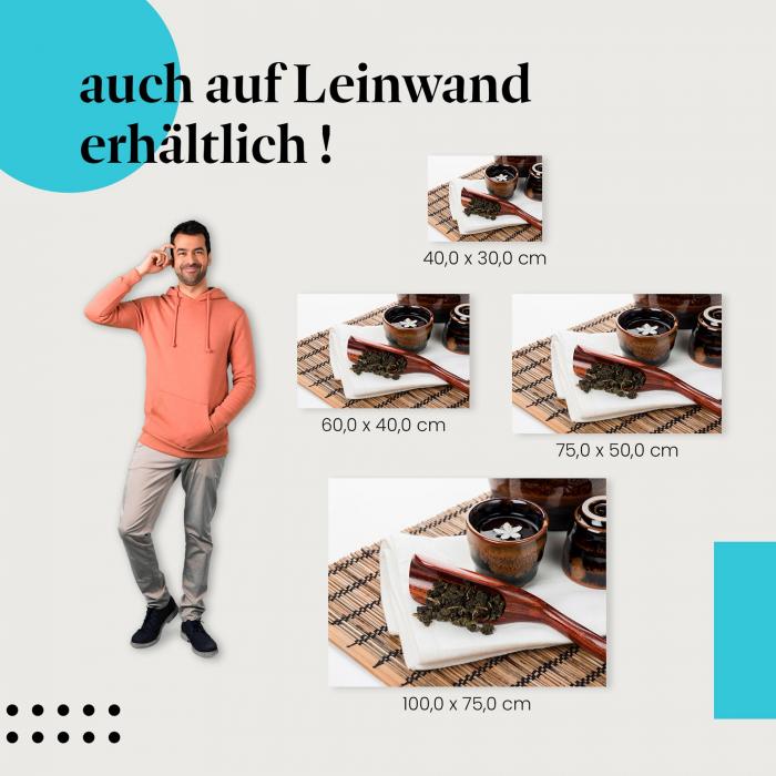 Oolong Tee: Leinwandbild. Wähle deine Größe & genieße die Ruhe.