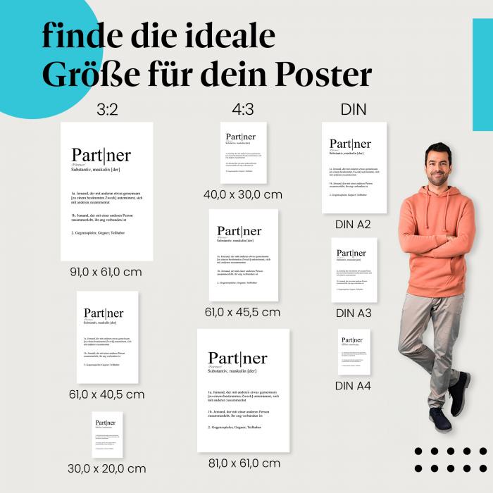 Partner, Poster: Definition, Unternehmungen, Beziehungen.