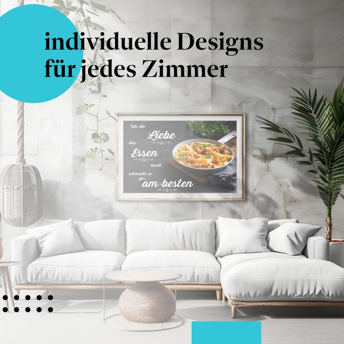 Schlafzimmer Deko: "Pasta" Poster: Italienisches Flair - perfekt für Ihre Küche.