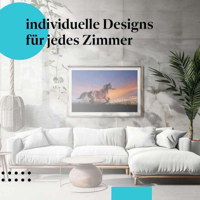 Schlafzimmer Deko: "Pferd" Poster: Dynamik & Freiheit - ein inspirierendes Motiv.