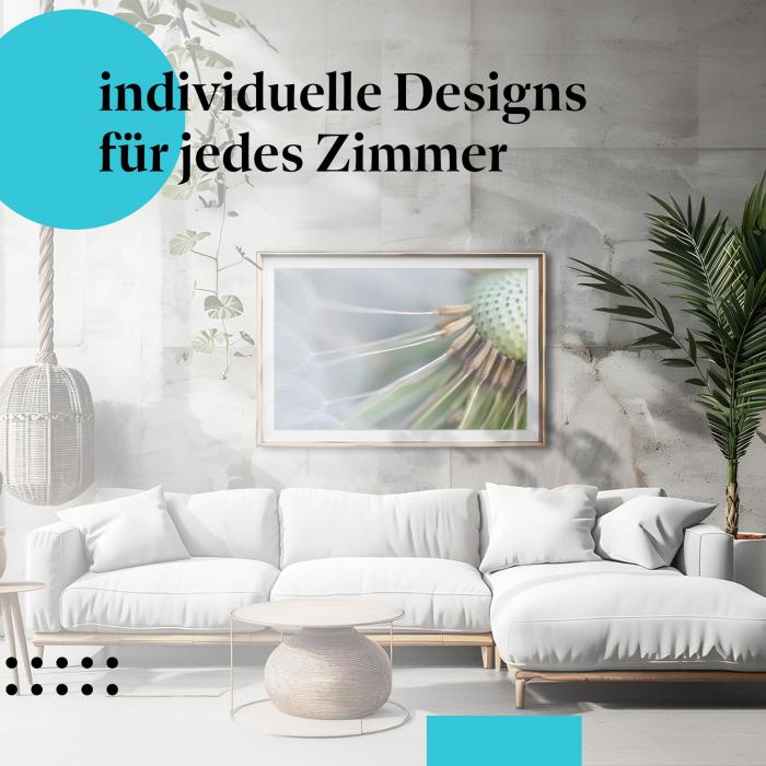 Schlafzimmer Deko: Natur mit "Pusteblume" Poster