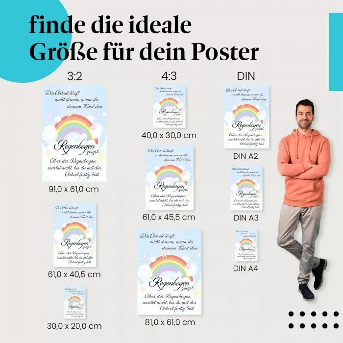 Regenbogen & Kind | Postereck 3690