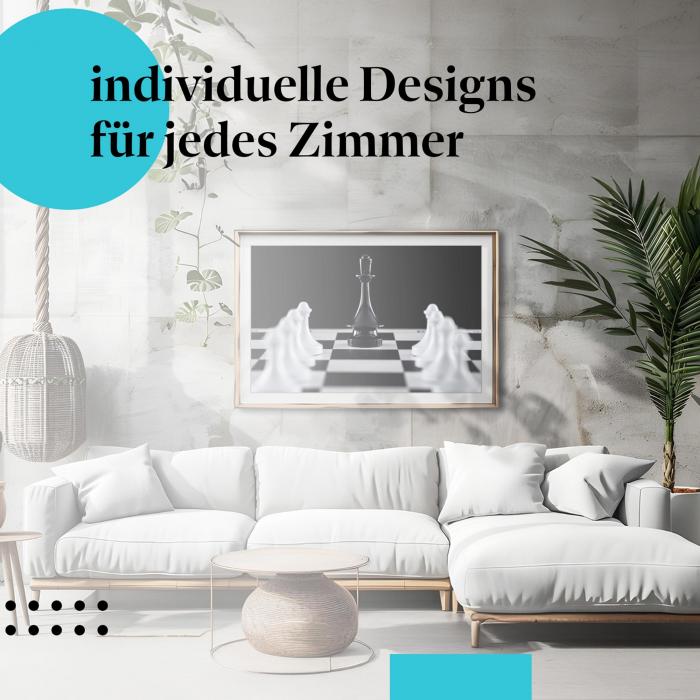 Schlafzimmer Deko: "Schach" Poster: Ein Symbol für Intelligenz & Strategie.