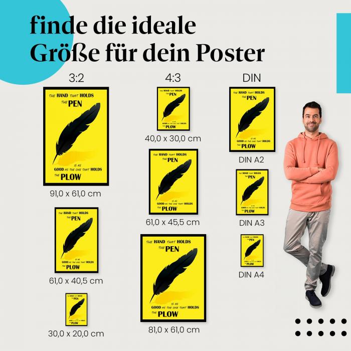 "Die Macht der Worte" Poster: Schreiben - jetzt Poster bestellen!