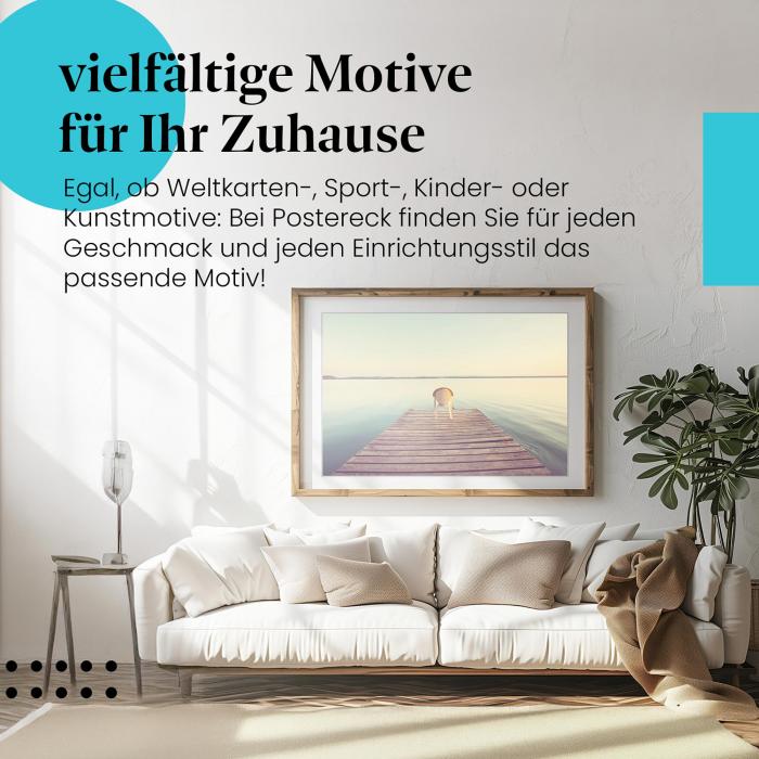 Dieses Leinwandbild ist ein Hingucker und versprüht Ruhe und Gelassenheit.