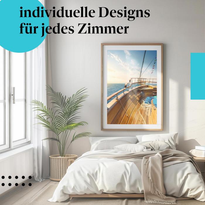 "Sehnsucht Meer": Kunstdruck - Deko für Segler & Reisefans.