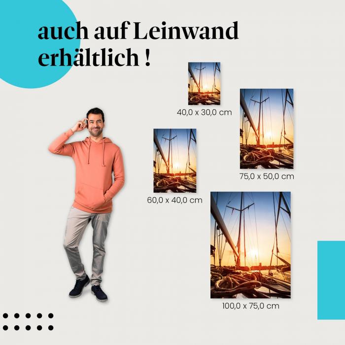 Leinwandbild "Golden Hour": Sehnsucht nach Meer & Freiheit