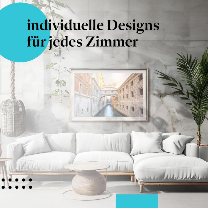 "Venezianisches Flair": Kunstdruck "Seufzerbrücke" - Deko für Romantiker.