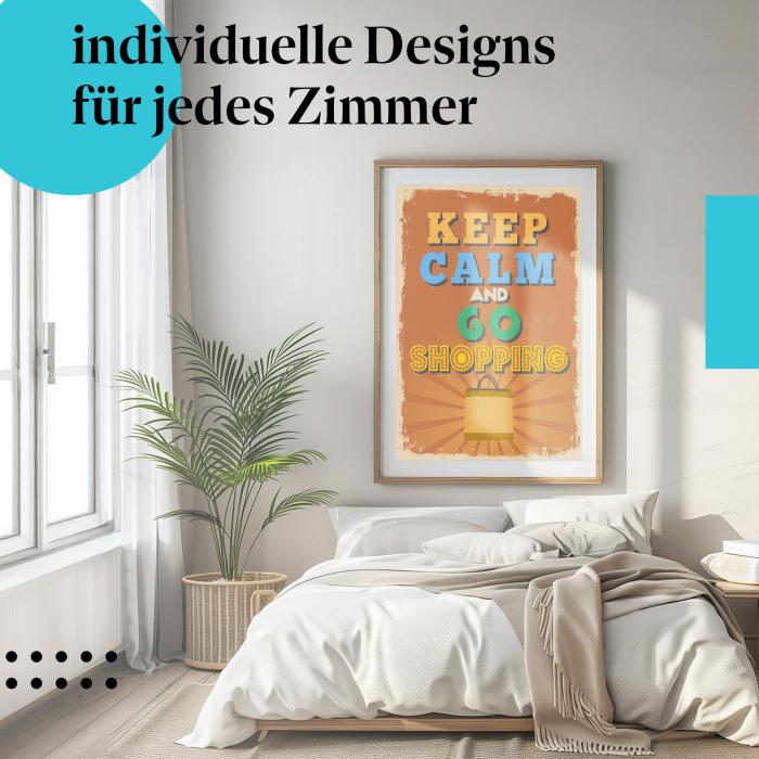 Schlafzimmer Deko: Shopping-Queen mit "Vintage Poster"