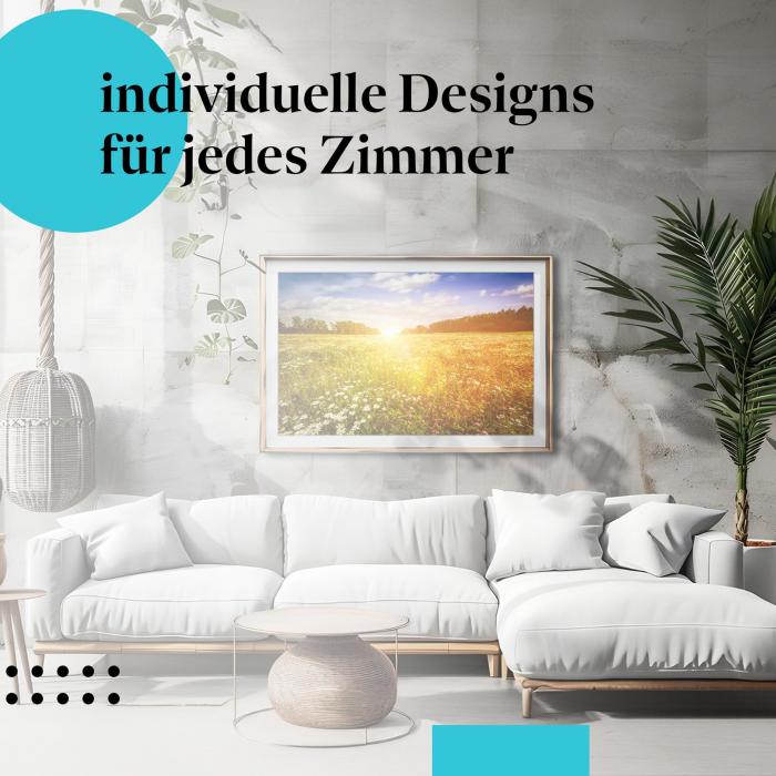 Schlafzimmer Deko: "Wiesenblumen" Poster: Holen Sie sich die Farbenpracht des Sommers ins Schlafzimmer!