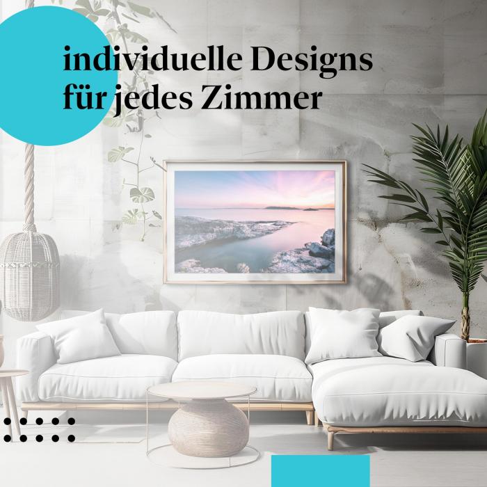 Schlafzimmer Deko: "Küstenlandschaft" Poster: Entspannung & Ruhe - perfekt fürs Schlafzimmer.