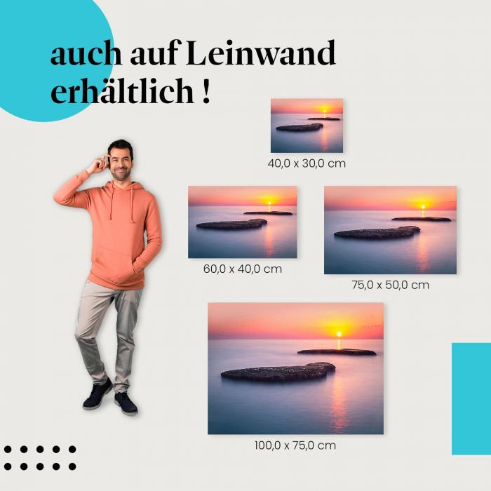 Leinwandbild "Romantischer Sonnenuntergang": Reise & Entspannung