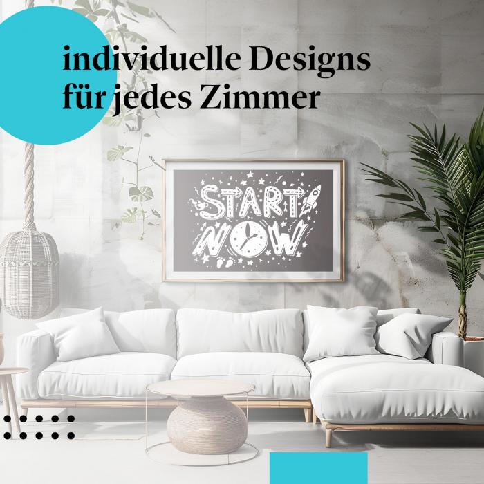 Schlafzimmer Deko: "Motivation" Poster: Verfolgen Sie Ihre Ziele!