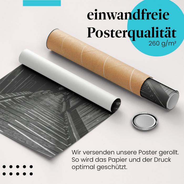 Gerolltes Poster "Aussichtsturm" - Natur & Architektur, sicher verpackt.