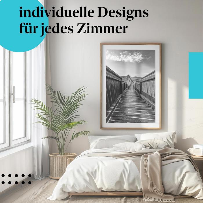 Schlafzimmer Deko: "Landschaft" Poster: Ruhe & Weite - perfekt fürs Schlafzimmer.