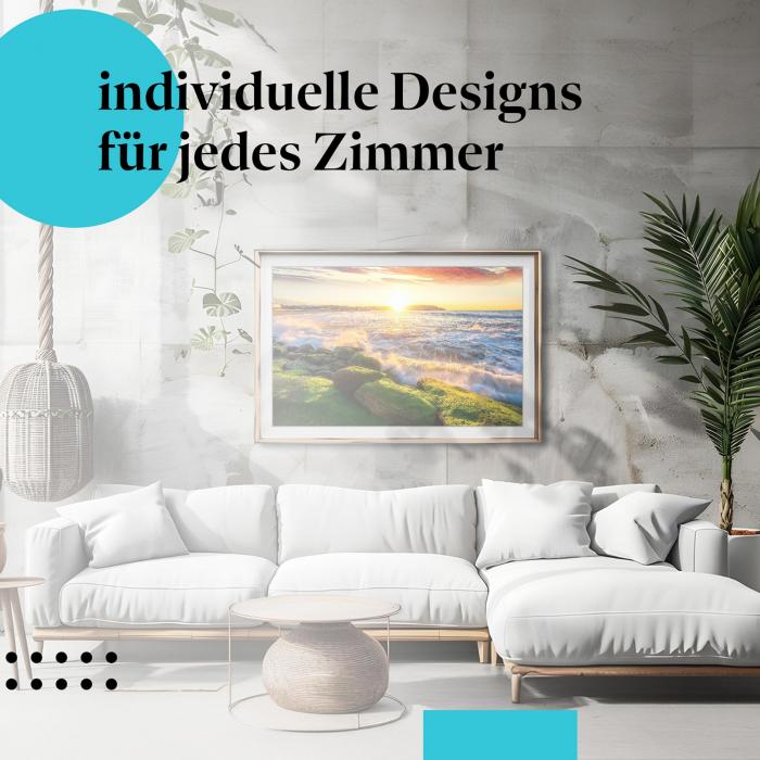 Schlafzimmer Deko: "Strand" Poster: Energie & Schönheit - perfekt für Ihr Zuhause.