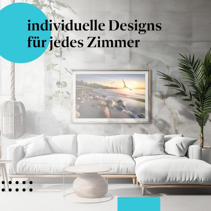 Schlafzimmer Deko: "Strand & Meer" Poster: Holen Sie sich das Urlaubsgefühl ins Schlafzimmer.