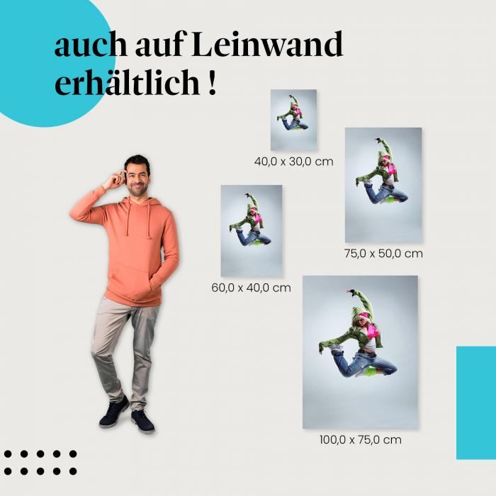 "Coole Moves" Leinwand. Verschiedene Größen - setze Akzente in deinem Zuhause!