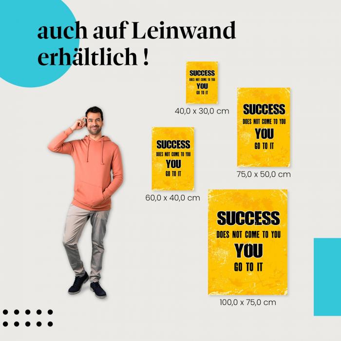 Leinwandbild "Go for it!": Erfolg & Eigeninitiative