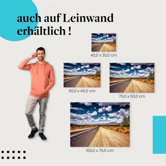 Leinwandbild "Straße in die Freiheit": Reise & Abenteuer