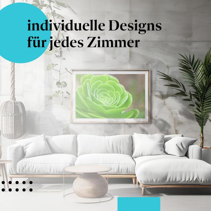 Schlafzimmer Deko: "Sukkulente" Poster: Geometrie der Natur - perfekt für Pflanzenliebhaber.