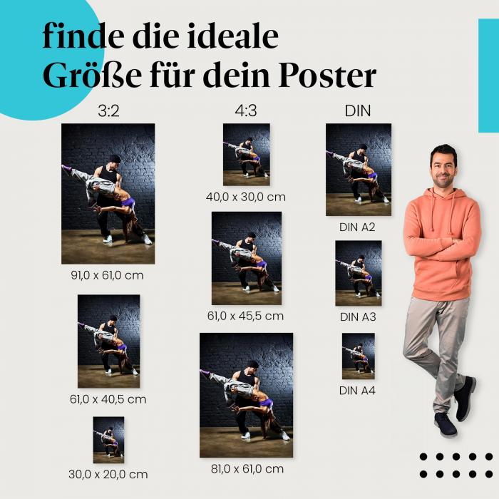 Tanzpaar im Studio Poster: Tanz Poster - jetzt bestellen!