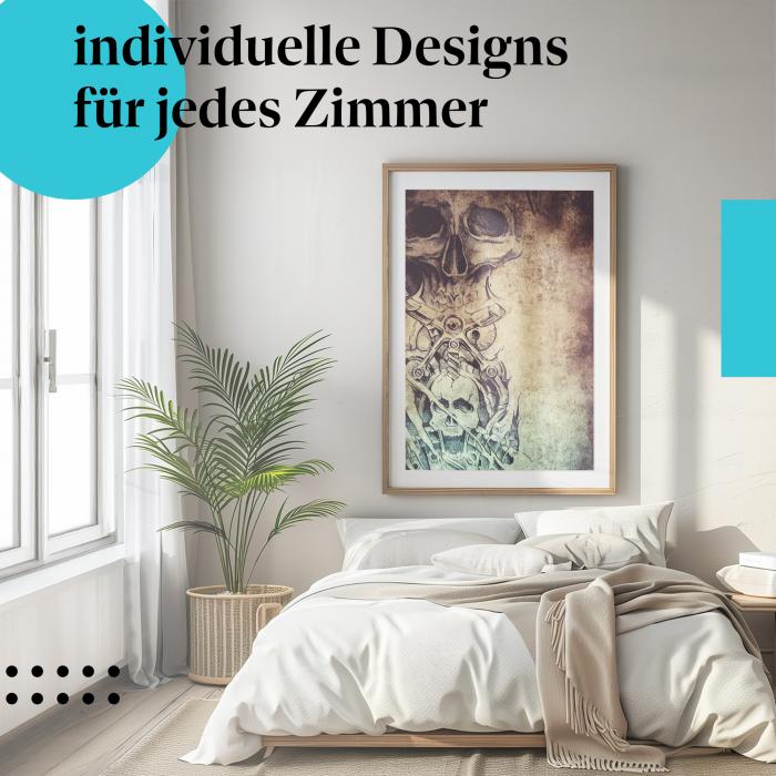 Schlafzimmer Deko: "Tattoo" Poster: Ein Hingucker für alle, die Tattoos lieben.