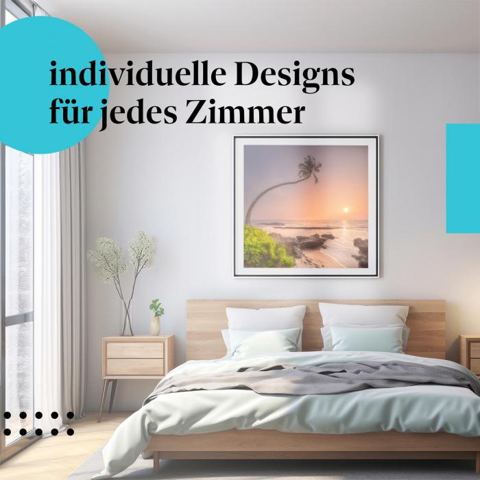 Schlafzimmer Deko: "Strand" Poster - Träumen Sie sich an einen paradiesischen Ort!