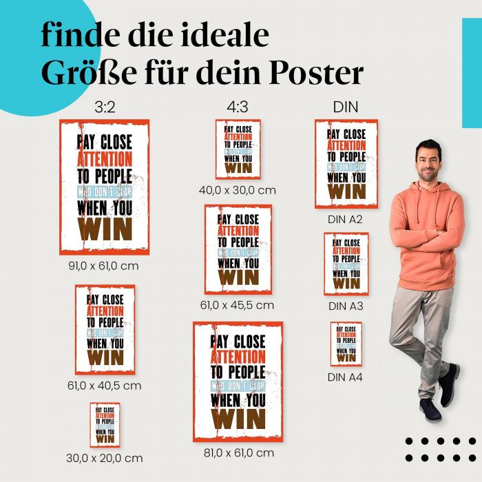 "Wahre Freunde erkennen": Poster - Motivation & Beziehungen