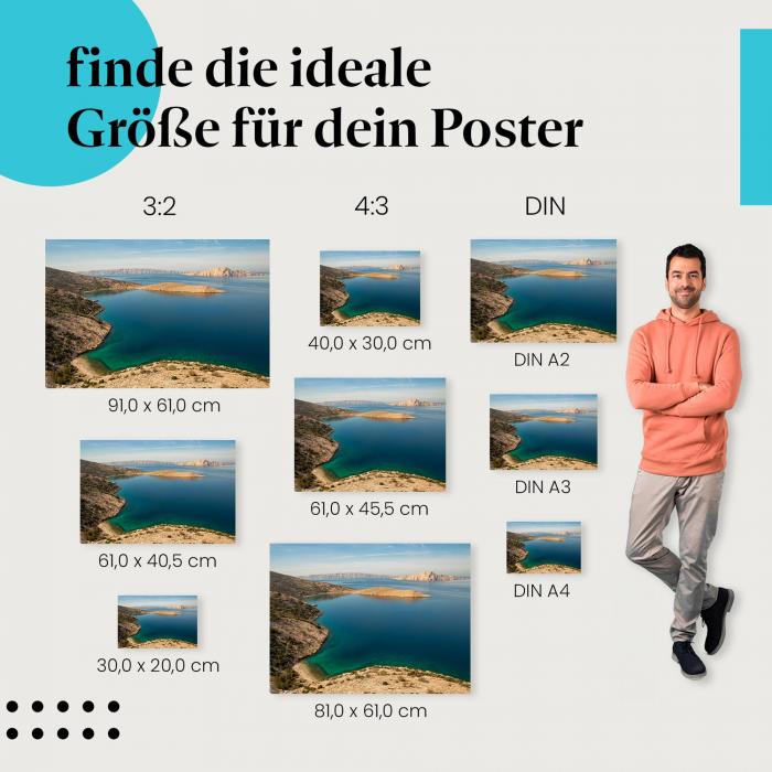 Bucht Poster: Sehnsucht nach Meer - jetzt Größe wählen!